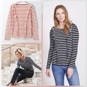 ❤️ BODEN CELESTE FRILLED BRETON TOP, 8